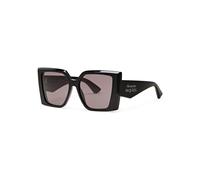 Alexander Mcqueen Oversized Square-frame Sunglasses - Black - One Size