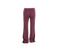 Alexander Mcqueen Preloved Flared Jeans In Burgundy Cotton Burgundy