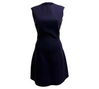 Alexander Mcqueen Preloved Sleeveless A-Line Mini Dress In Violet Wool In Purple Purple