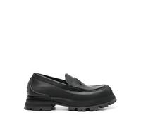 Alexander McQueen Seal-logo leather loafers - Black 40-44