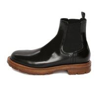 Alexander McQueen Shiny Leather Chelsea Boots 'Black Brown' 683568WHZ8C1452 11