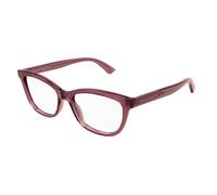 Alexander McQueen Sunglasses AM 0461 O- 004 Burgundy/Transparent