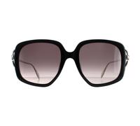 Alexander Mcqueen Square Womens Black Silver Grey Gradient AM0374S - One Size