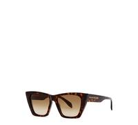 Alexander McQueen AM0299S 002 Woman Sunglasses Acetate Havana Brown Cat Eye Normal Shaded