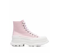 Alexander McQueen Tread Slick ankle lace-up boots - Pink 40