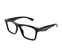 Alexander McQueen Unisex Alexander McQueen AM0475O 001 Optical frames Acetate Black Transparent Squared