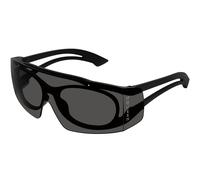 Alexander McQueen Unisex Alexander McQueen AM0489S 001 Sunglasses Bio-inject Black Grey Mask