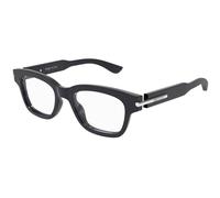 Alexander McQueen Unisex Alexander McQueen AM0497O 003 Optical frames Acetate Grey Transparent Squared
