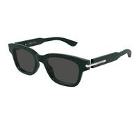 Alexander McQueen Unisex Alexander McQueen AM0497S 004 Sunglasses Acetate Green Grey Squared