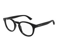 Alexander McQueen Unisex Alexander McQueen AM0514O 005 Optical frames Acetate Grey Transparent Round