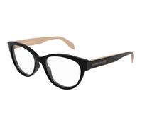 Alexander McQueen Woman Alexander McQueen AM0359O 004 Optical frames Acetate Black/white Cat Eye
