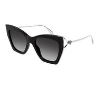 Alexander McQueen Woman Alexander McQueen AM0375S 001 Sunglasses Acetate Black Grey Butterfly