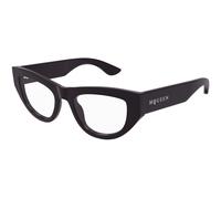 Alexander McQueen Woman Alexander McQueen AM0512O 004 Optical frames Acetate Violet Transparent Cat Eye