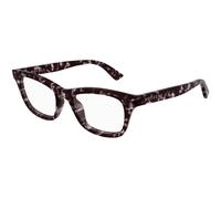 Alexander McQueen Woman Alexander McQueen AM0515O 008 Optical frames Acetate Havana Transparent Cat Eye