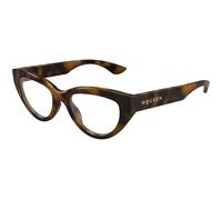 Alexander McQueen Woman Alexander McQueen AM0529O 002 Optical frames Acetate Havana Transparent Cat Eye