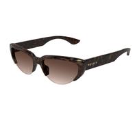 Alexander McQueen Woman Alexander McQueen AM0533S 002 Sunglasses Acetate Havana Brown Cat Eye