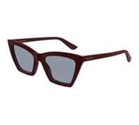 Alexander McQueen Woman Alexander McQueen AM0536S 004 Sunglasses Acetate Red Light blue Cat Eye