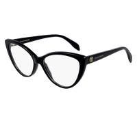 Alexander McQueen Woman AM0287O 001 Optical frames Acetate Black Cat Eye