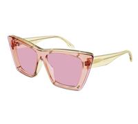 Alexander McQueen Woman AM0361S 003 Sunglasses Acetate Pink Pink Cat Eye