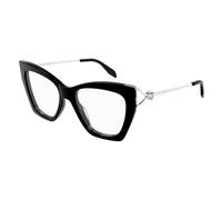 Alexander McQueen Woman AM0376O 001 Optical frames Acetate Black Cat Eye