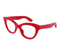 Alexander McQueen Woman AM0395O 003 Optical frames Acetate Red Cat Eye
