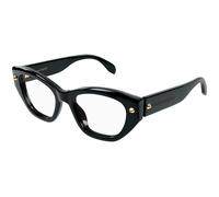 Alexander McQueen Woman AM0410O 001 Optical frames Acetate Black Cat Eye