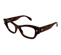 Alexander McQueen Woman AM0429O 002 Optical frames Acetate Havana Cat Eye