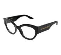 Alexander McQueen Woman AM0435O 001 Optical frames Acetate Black Cat Eye