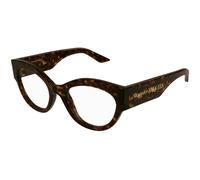 Alexander McQueen Woman AM0435O 002 Optical frames Acetate Havana Cat Eye