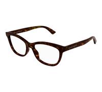 Alexander McQueen Woman AM0461O 002 Optical frames Acetate Havana Transparent Cat Eye