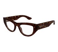 Alexander McQueen Woman AM0512O 002 Optical frames Acetate Havana Transparent Cat Eye