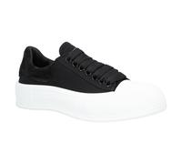 Alexander McQueen Womens Plimsoll in black Canvas - Size EU 38