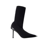 Alexander Mcqueen Womens Pointed-toe Ankle Boots - - Leather - Black - Size EU 36