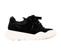 Alexander McQueen Women's Preloved Court Chunky Sneakers in Black Suede | Size: 2