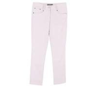 Alexander McQueen Women's Preloved Logo-Embroidered Trousers in Light Pink Cotton | Size: 38