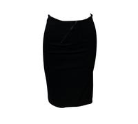 Alexander McQueen Women's Preloved Pencil Skirt in Black Polyester | Size: 40