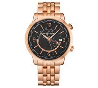 Alexander Men's A171B Journeyman 2 42mm Luxury World Traveler Watch in Black Alexander Black One Size