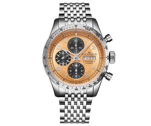Alexander Men's A450 Megalos Limited Edition 43mm Classic Chronograph Luxury Watch Silver Case, Champagne Dial in Rose Gold Alexander Rose Gold One Size