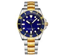 Alexander Men's A501B Vathos Luxury Diver's Watch 42mm in Gold Alexander Gold One Size