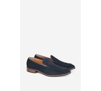 Alexander Pace Men's 'Alsen' Premium Suede Loafers in Dark Navy | Size: 10 Alexander Pace Dark Navy 10