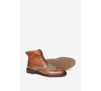Alexander Pace Men's 'Crosswall' Premium Leather Derby Boots in Light Brown | Size: 11 Alexander Pace Light Brown 11