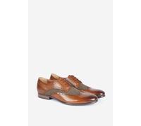 Alexander Pace Men's 'Duke' Premium Leather Oxford Brogue Shoes in Brown | Size: 11 Alexander Pace Brown 11
