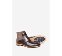 Alexander Pace Men's 'Hungerford' Premium Leather Derby Boots in Dark Brown | Size: 7 Alexander Pace Dark Brown 7