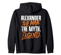 Alexander Personalized Name The Man The Myth The Legend Zip Hoodie