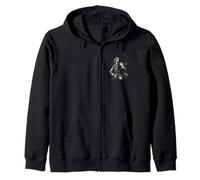 Alexander Playing Electric Guitar Rocker Humor Zip Hoodie