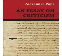 Alexander Pope An Essay on Criticism Paperback Book Alexander Pope Multicolor