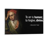 Alexander Pope Inspirational Quotes And Sayings Poster1 Poster Print Art Wall Painting Canvas Posters Modern Bedroom Decor 16x24inch(40x60cm)