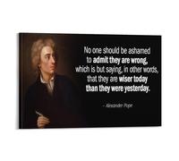 Alexander Pope Inspirational Quotes And Sayings Poster4 Canvas Poster Wall Art Picture Prints Hanging Photo Decor Home Posters Artworks 24x36inch(60x90cm)