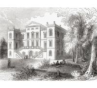 Alexander Pope Pope's villa residence in Twickenham London England seen here in the 19th century. Alexander Pope 1688 1744. Translator of English poet and satirist of the August period. From Cassell's