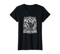 Alexander Pushkin The Poet and The Duel Value Graphic T-Shirt, Women, Black, L